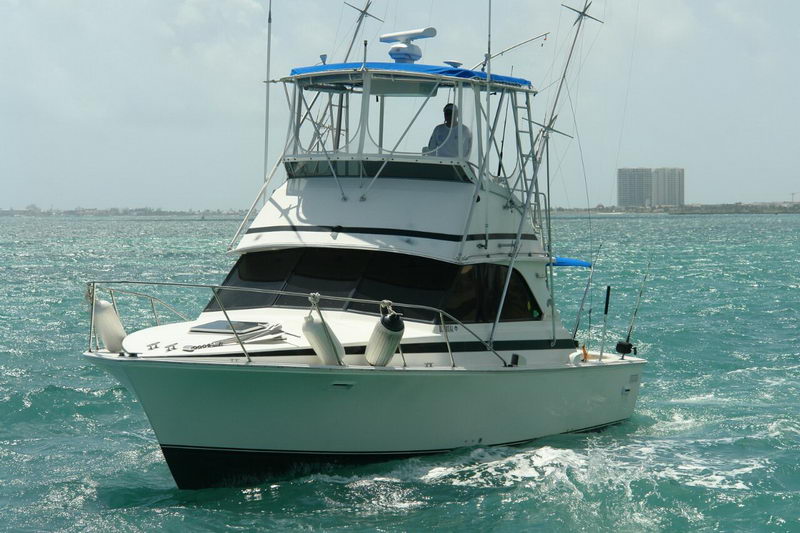 Rent a fishing boat Bertram at Cancun sailfish marlin wahoo …