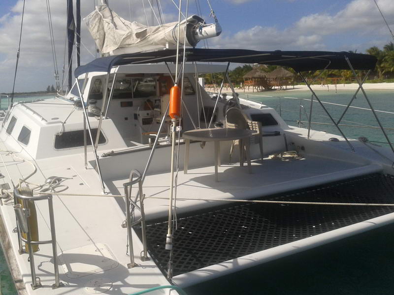 Private catamaran wedding charter at Marina Maroma beach on the turquoise Riviera Maya coast near Playa del Carmen